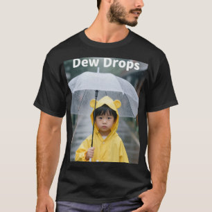 Cute Boy in Yellow Raincoat Rainy Day Aesthetic Sh T-Shirt