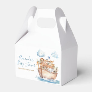 Cute Boy Noah's Ark Baby Shower Favor Box