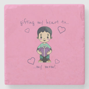 Cute Boy Stone Coaster