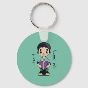 Cute Boy Tote Keychain