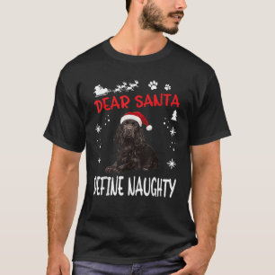 Cute Boykin Spaniel Dog Christmas Dear Santa Defin T-Shirt