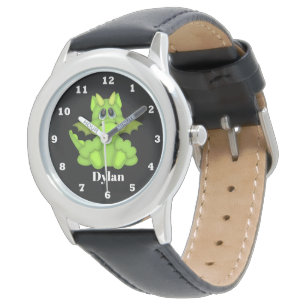 Cute boys add name Dragon watch
