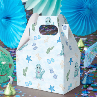 Cute Boys Dino Birthday Dinosaur Favor Box