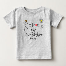 Cute Boys I love My Godfather Baby Tee