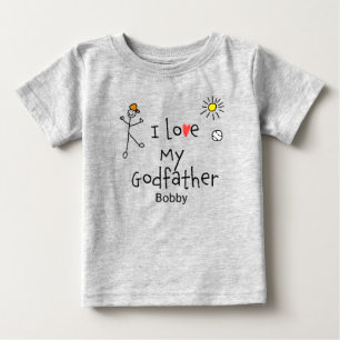 Cute Boys I love My Godfather Baby Tee