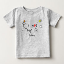 Cute Boys I love My Tio Baby Tee