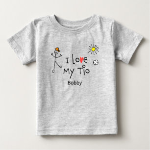 Cute Boys I love My Tio Baby Tee