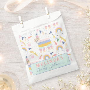 Cute Boy's Llama Rainbow Birthday Party Favour Bag