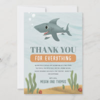 Cute Boys Shark Baby shower Merci