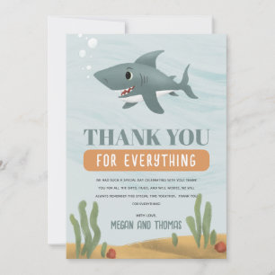 Cute Boys Shark Baby shower Merci