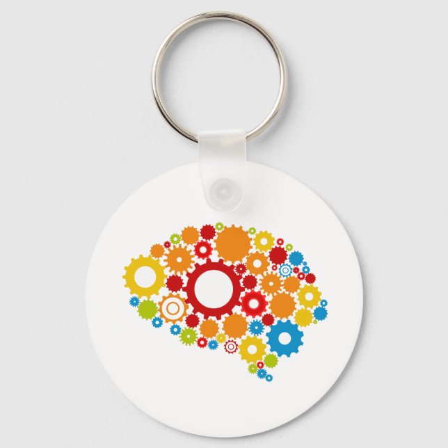 cute brain keychain (Front)