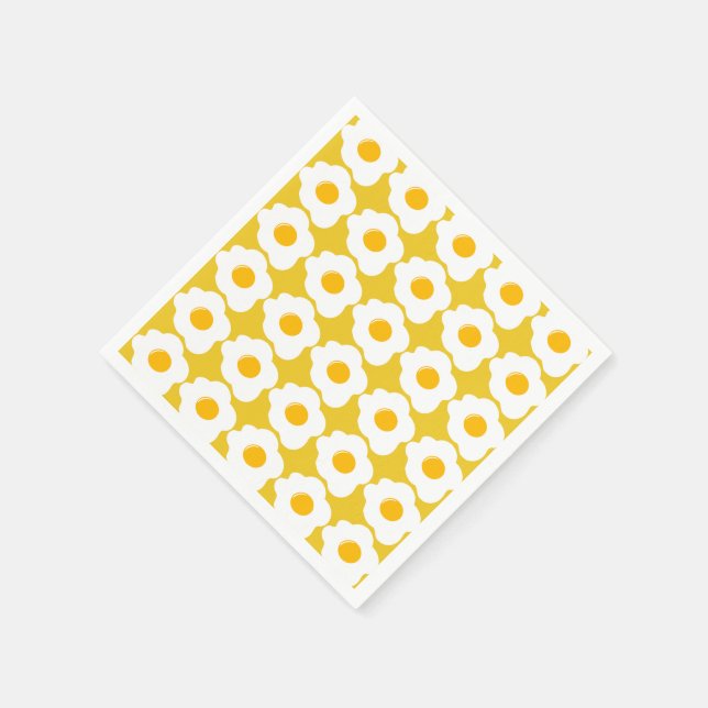 Cute Breakfast egg pattern gathering paper napkins (Corner)