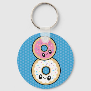 Cute Breakfast Food Doughnut Keychain
