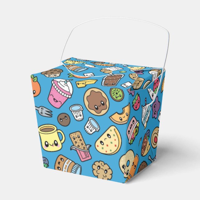 Cute Breakfast Food Favor Box (Front Side)