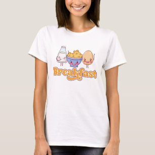 Cute Breakfast Foodie Graphic T-Shirt