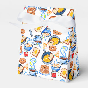 Cute Breakfast Pattern – Kawaii Food Seamless Favor Box