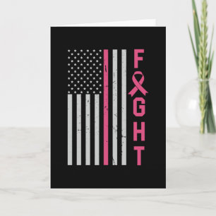 Cute Breast Cancer Awareness Friends Family Fight Card