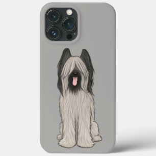 Cute Briard Cartoon Dog iPhone 13 Pro Max Case