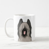 Cute Briard Cartoon Dog Pet Lover's