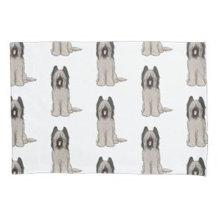 Cute Briards Pattern Pillowcase