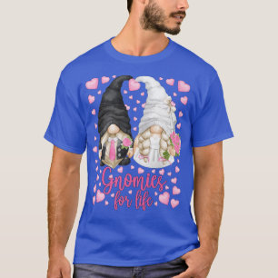 Cute Bride And Groom Gnomies for Life For Bachelor T-Shirt