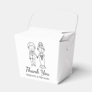Cute Bride Groom Hangover Kit Personalized Wedding Favor Box