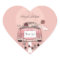Cute Bride & Groom Pink Getaway Thank You Stickers