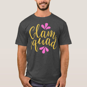 Cute Bridesmaid Bachelorette Party Bride Glam Squa T-Shirt
