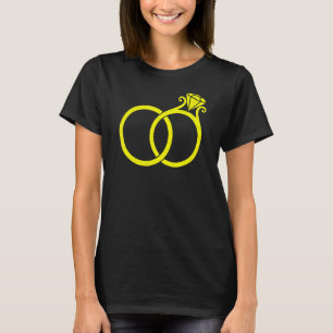 Cute Bridesmaid Bachelorette Party Bride Rings T-Shirt