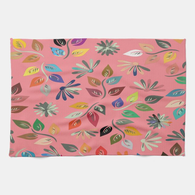 Cute Bright Colourful Kitchen Towel (Horizontal)