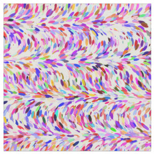 Cute Bright Summer Colours Paint Splatter Pattern Fabric