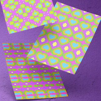 Cute Brightly Coloured  Wrapping Paper Sheet