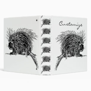 Cute Bristly Hedgehog Thunder_Cove Binder
