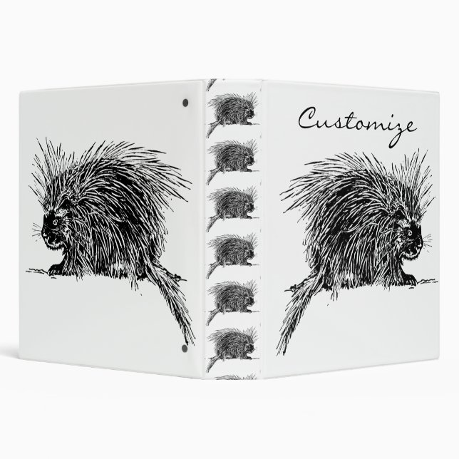 Cute Bristly Hedgehog Thunder_Cove Binder (Background)