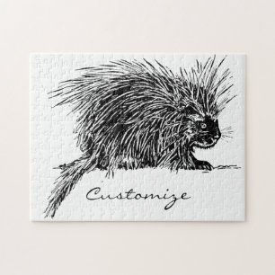 Cute Bristly Hedgehog Thunder_Cove Jigsaw Puzzle