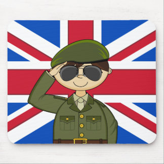 Cute British Army Soldier Mousepad