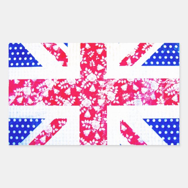 Cute British Flag Sticker (Front)