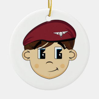Cute British Red Beret Ornament