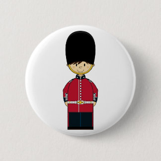 Cute British Royal Guard Badge 2 Inch Round Button