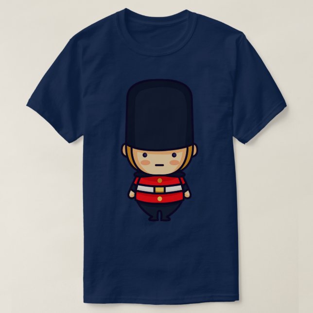 Cute British Royal Guard toon 1 T-Shirt (Design Front)