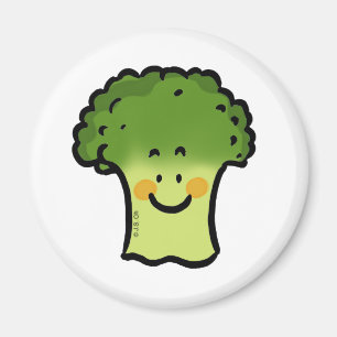 Cute broccoli magnet