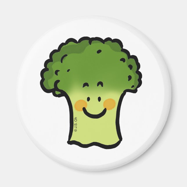 Cute broccoli magnet (Front)
