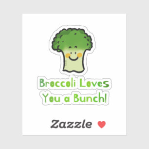 Cute Broccoli Pun Cartoon Design
