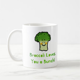 Cute Broccoli Pun Cartoon Design Coffee Mug