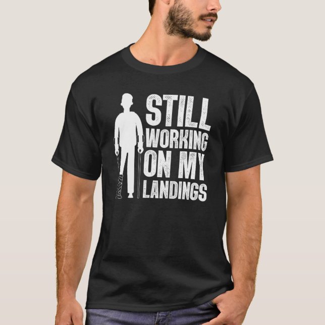 Cute Broken Leg For Men Women Knee Foot Surgery Re T-Shirt (Front)