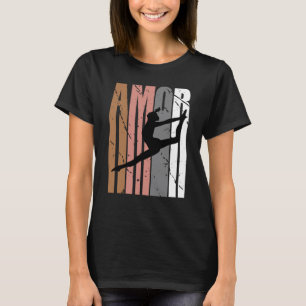 Cute Brown Amor Dance Motivational Girls Teen Teen T-Shirt