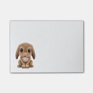 Cute Brown Baby Bunny Post-it Notes