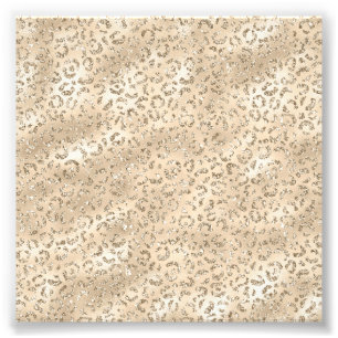 Cute brown Cheetah Leopard Skin Print Pattern