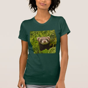 Cute Brown Ferret in the Grass T-Shirt