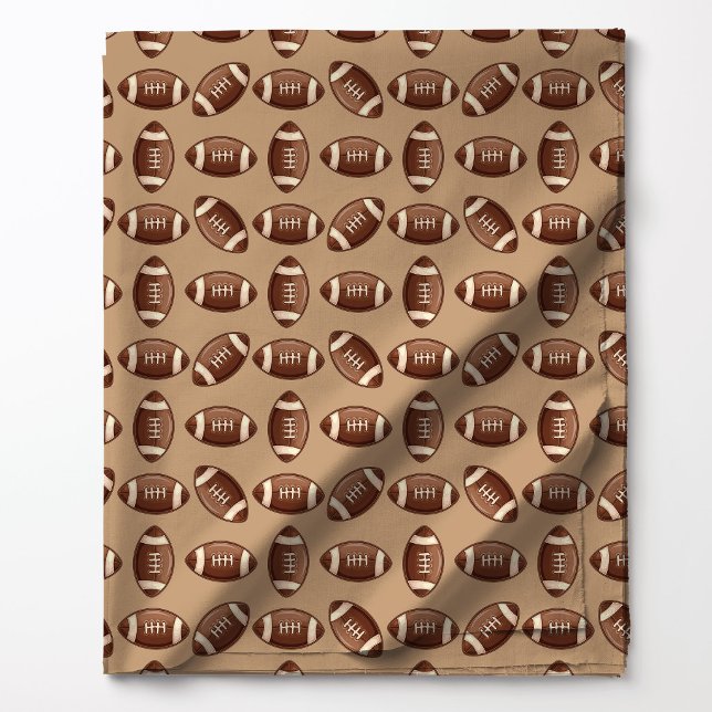 Cute Brown Football Pattern Fabric (Creator Uploaded)